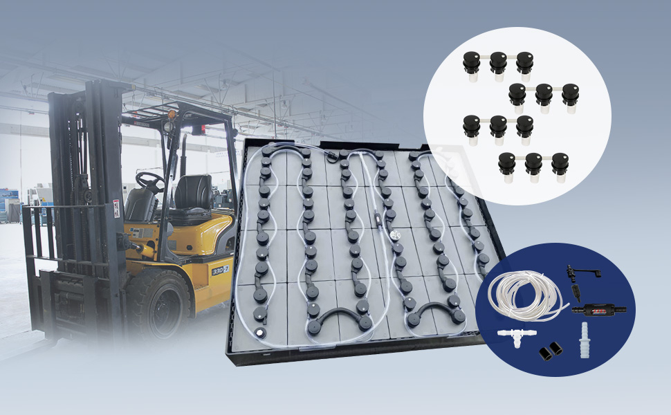 叉車蓄電池電瓶為什么要用補水系統(tǒng)？